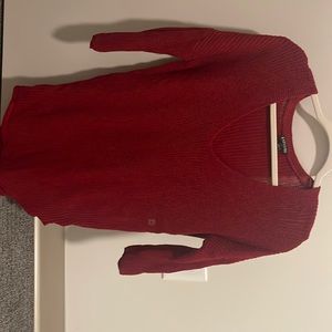 Small express red long sweater